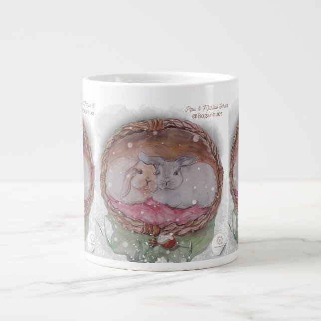 Taza De Café Gigante Pipa & Marlow Series Boganhues Print (Frente)