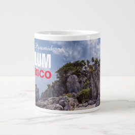 Taza De Café Gigante Pirámides mayas de Tulum
