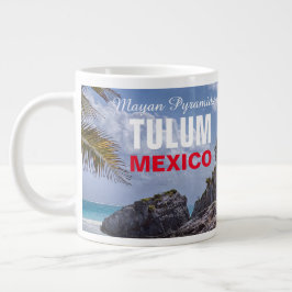 Taza De Café Gigante Pirámides mayas de Tulum