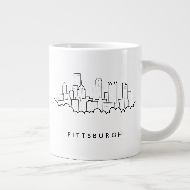 Taza De Café Gigante Pittsburgh Pennsylvania (Derecha)