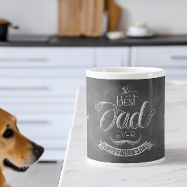 Taza De Café Gigante Pizarra Mejor Papá del Mundo Día del Padre Persona