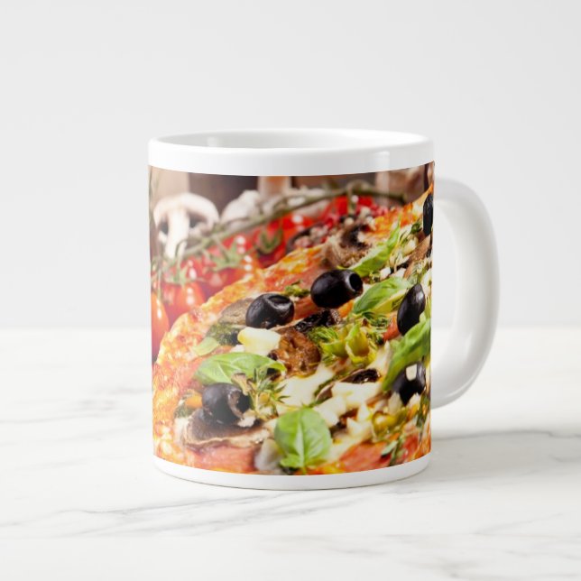 Taza De Café Gigante Pizza italiana fresca (Derecha)
