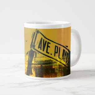 Taza De Café Gigante Placa de calle