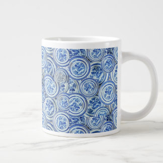 TAZA DE CAFÉ GIGANTE PLACAS DELFT
