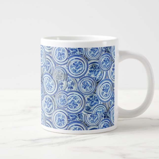 TAZA DE CAFÉ GIGANTE PLACAS DELFT (Derecha)