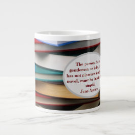 Taza De Café Gigante placer de la novela de Jane Austen