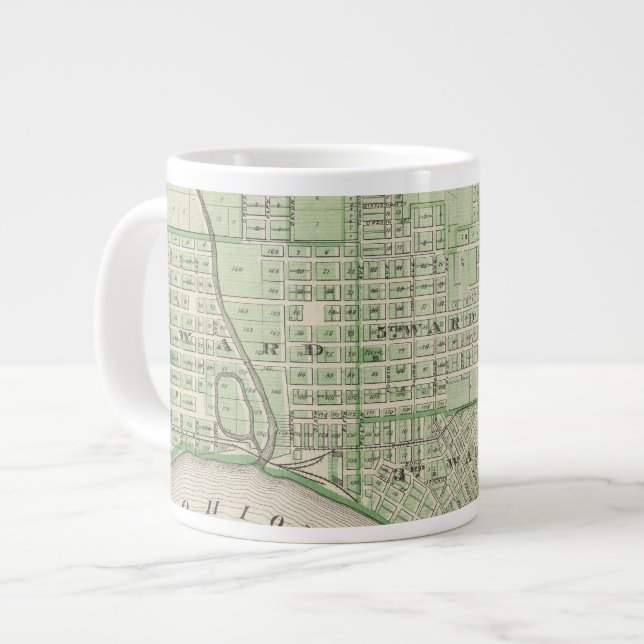 Taza De Café Gigante Plan de Evansville, Vanderburgh Co (Izquierda)