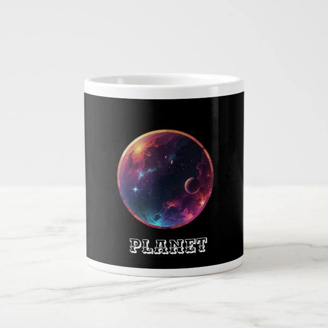 Taza De Café Gigante Planeta (Frente)