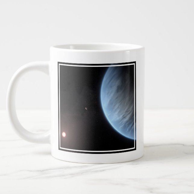 Taza De Café Gigante Planeta K2-18b, Estrella Anfitriona Y Planeta Acom (Izquierda)