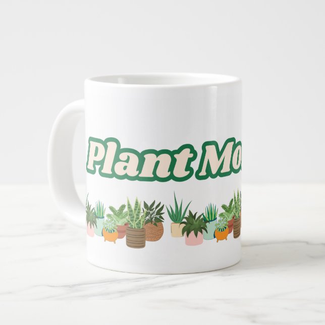Taza De Café Gigante Plant Mommy Jumbo Mug (Izquierda)