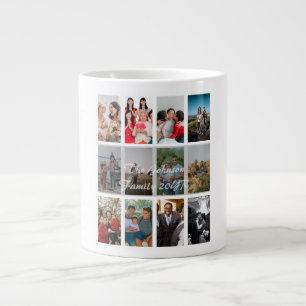 Taza De Café Gigante Plantilla de Collage de Fotos de Recuerdos de Abue