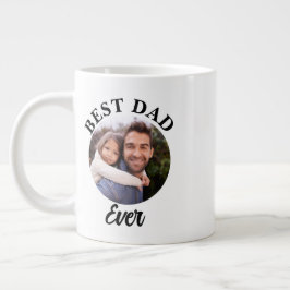 Taza De Café Gigante Plantilla de fotografía personalizada de Best Dad