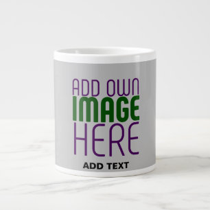 TAZA DE CAFÉ GIGANTE PLANTILLA DE TEXTO DE IMAGEN ASH SIMPLE EDITABLE M