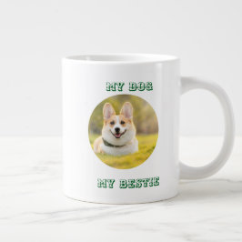 Taza De Café Gigante Plantilla fotográfica personalizada para mi perro 