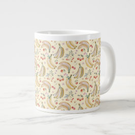 Taza De Café Gigante Plátanos por Cerezas