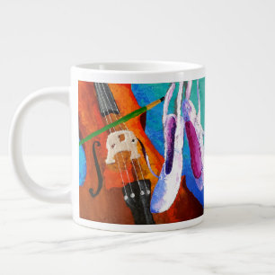 Taza De Café Gigante "Play Paint Pointe" Jumbo Café Mug de panoplei