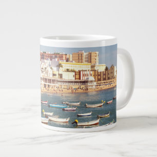 Taza De Café Gigante Playa de Caleta en Cádiz, Andalucía, España