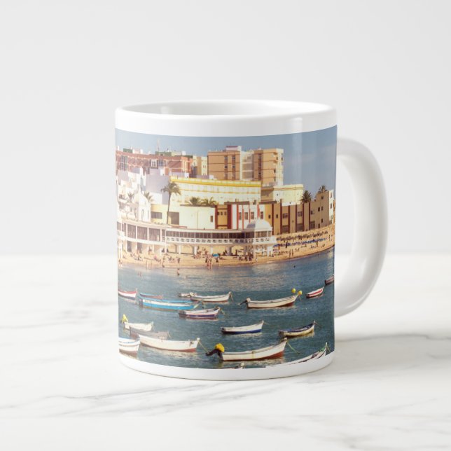 Taza De Café Gigante Playa de Caleta en Cádiz, Andalucía, España (Derecha)