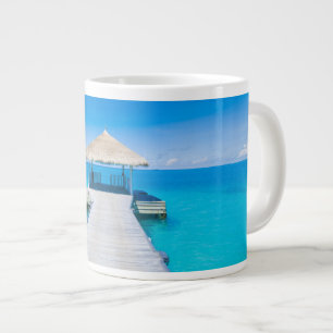 Taza De Café Gigante Playa de Paradise Complejo tropical, Maldivas