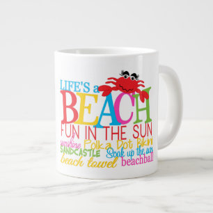 Taza De Café Gigante Playa - Jumbo Mug