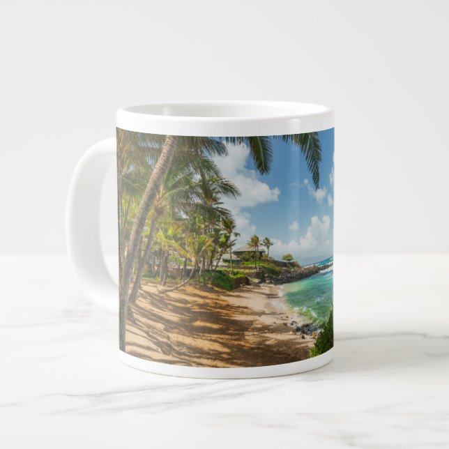Taza De Café Gigante Playa Kuau Cove | Maui, Hawaii (Izquierda)