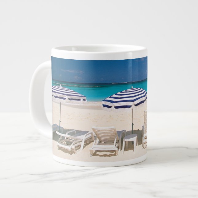 Taza De Café Gigante Playas tropicales | Anguila Tropical Beach (Izquierda)