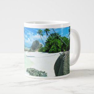 Taza De Café Gigante Playas tropicales   Isla de la Digue