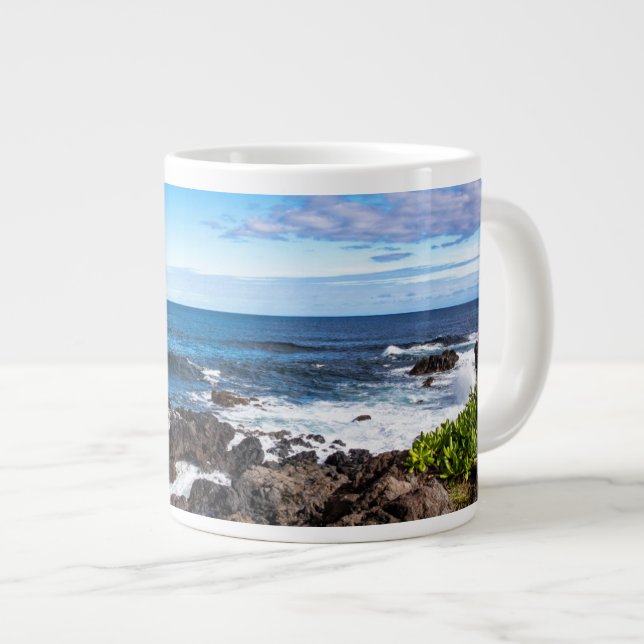 Taza De Café Gigante Playas tropicales | Parque nacional Haleakala Maui (Derecha)