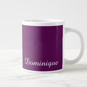 Taza De Café Gigante Plum Perfección Personalizable Nombre Café gigante