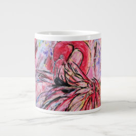 Taza De Café Gigante Plumes au rose