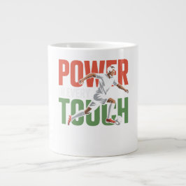Taza De Café Gigante Poder en todos los deportes mixtos táctiles