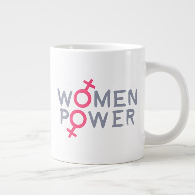 Taza De Café Gigante Poder femenino (Derecha)