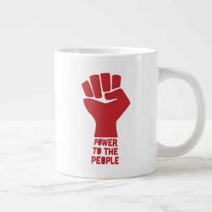 Taza De Café Gigante Poder para el pueblo