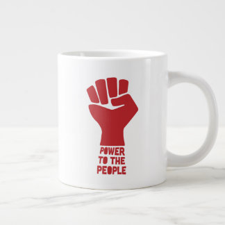 Taza De Café Gigante Poder para el pueblo