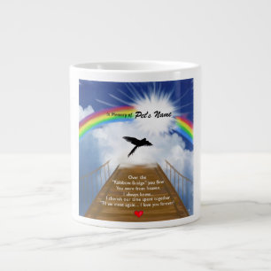 Taza De Café Gigante Poema conmemorativo del puente arco iris para las