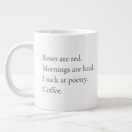 Taza De Café Gigante Poesía de la mañana