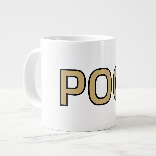 Taza De Café Gigante Pog! Text Mug - Luca Kaneshiro Fanart (Izquierda)
