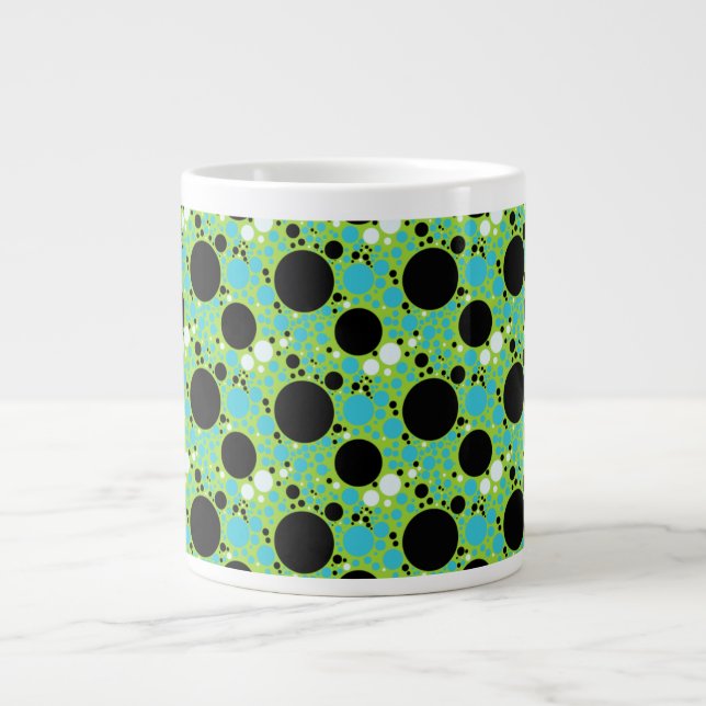 Taza De Café Gigante Polka Dot Jumbo Mug (Frente)