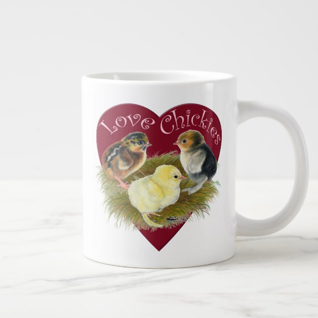 Taza De Café Gigante Pollitas adorables (Derecha)