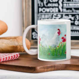 Taza De Café Gigante Pollo acuático ruso