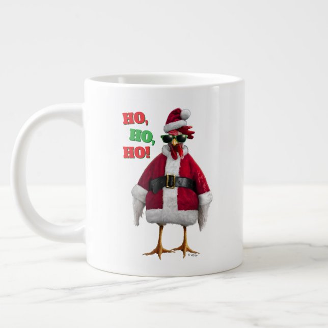 Taza De Café Gigante Pollo de Santa (Izquierda)