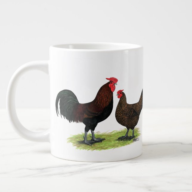 Taza De Café Gigante Pollos de engala (Izquierda)