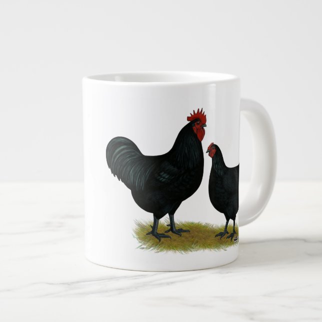 Taza De Café Gigante Pollos de Jersey Giant (Derecha)