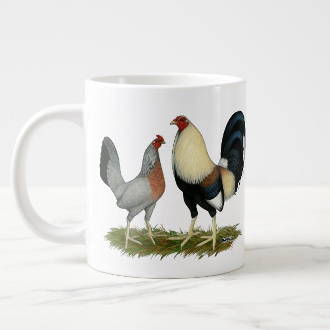 Taza De Café Gigante Pollos dorados (Izquierda)