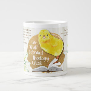 Taza De Café Gigante "Polluelo reformado de la teología" 20 onzas. Taz