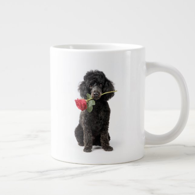 Taza De Café Gigante Poodle Love (Derecha)