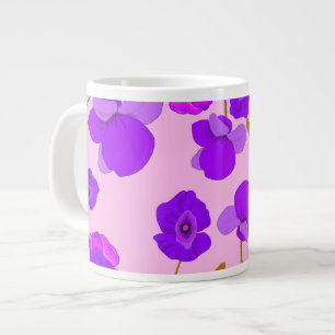 Taza De Café Gigante Poppy (Papaver somniferum) Lilac