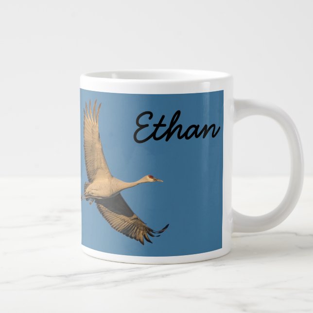 Taza De Café Gigante Por Siempre Grúa Libre En El Vuelo Personaliza Nom (Derecha)