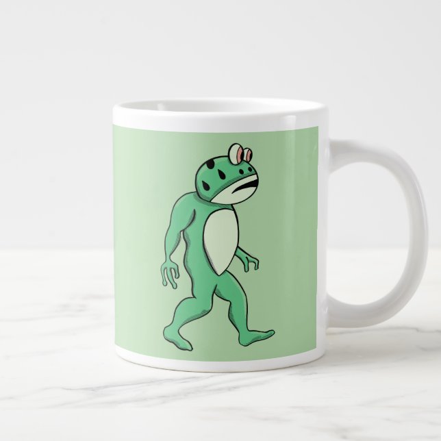 Taza De Café Gigante Portland frog sasquatch (Derecha)