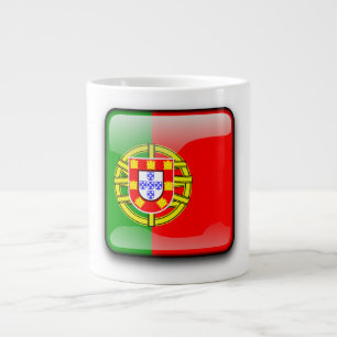 Taza De Café Gigante Portugal pulió la bandera